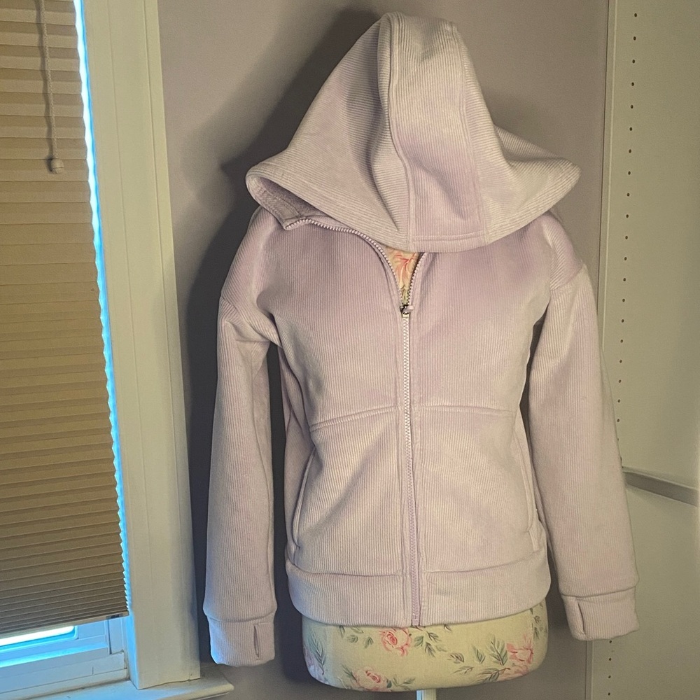Zella Kids Light Lavender Zip-Up Hooded Sweatshirt